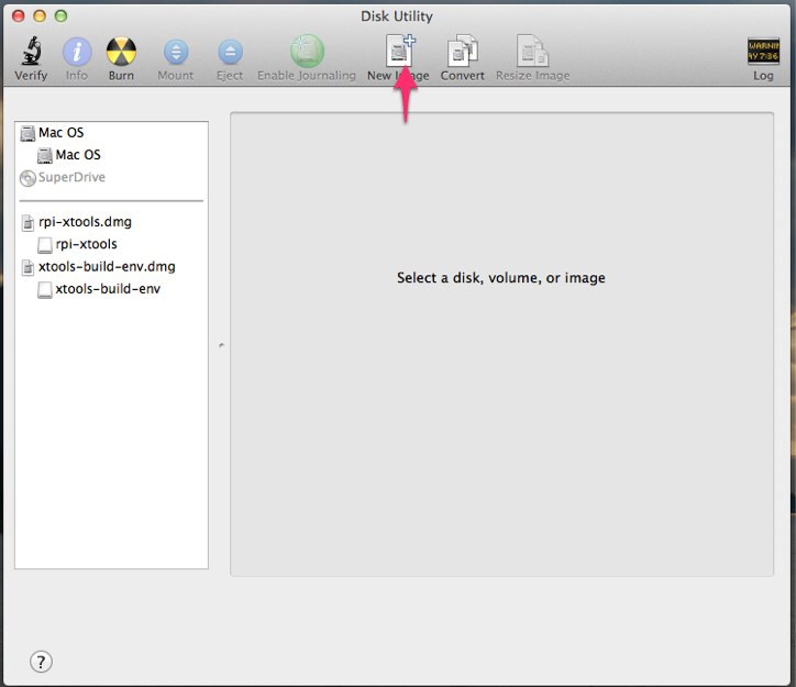 Create a new disk image using Disk Utility on OSX.