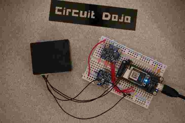 Everything assembled on breadboard