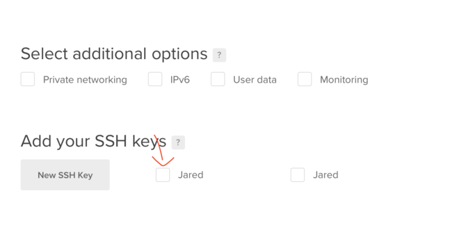 SSH key setup