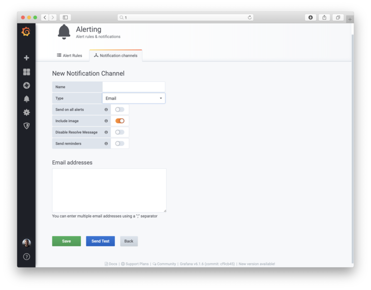 Notification channels