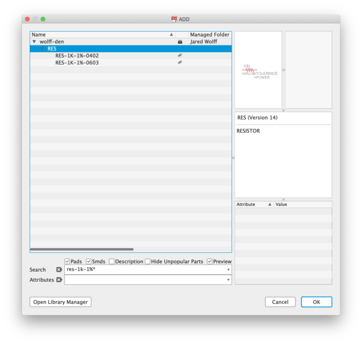 Adding a part with different varients