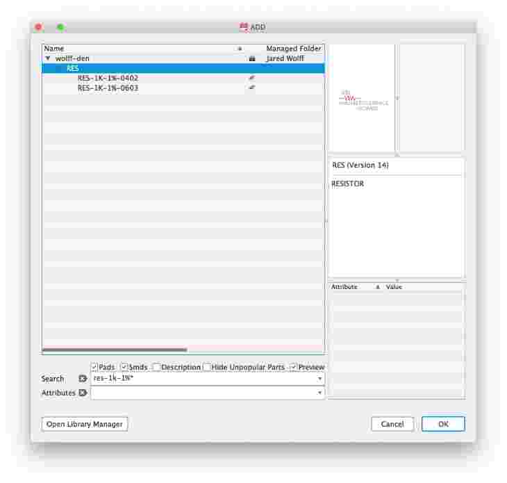 Adding a part with different varients