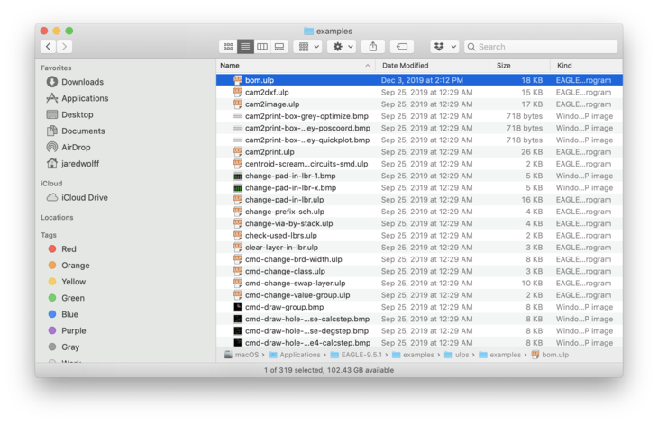 bom.ulp location in Finder