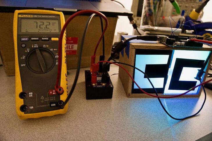 Measurement setup with Fluke 179 and µCurrent