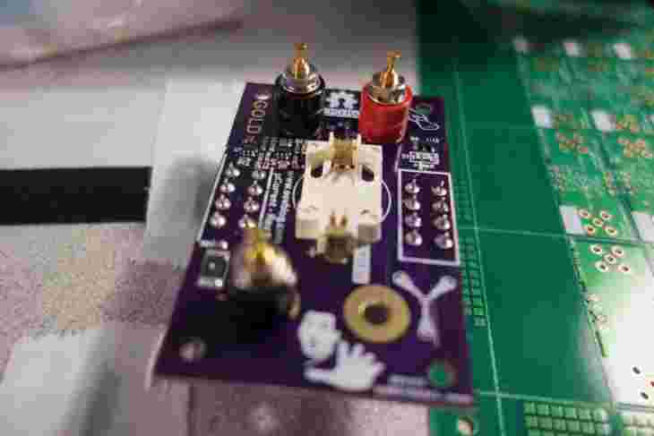 Finished soldered circuit board