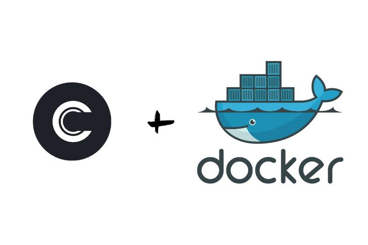 Commento Logo with Docker Logo