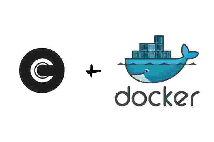 Commento Logo with Docker Logo