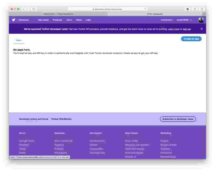 Create an app