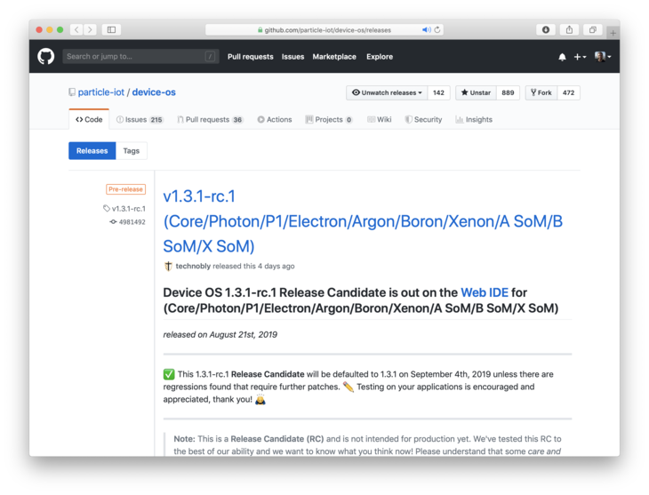 Device OS download area