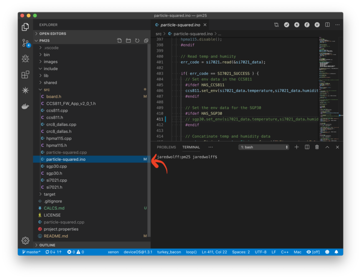 Workbench with ino file