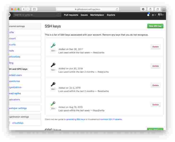 SSH Key setup in Github