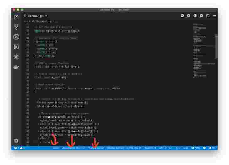 Confirm board type, deviceOS version and device name