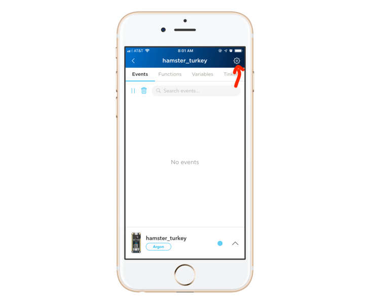 Control panel button location