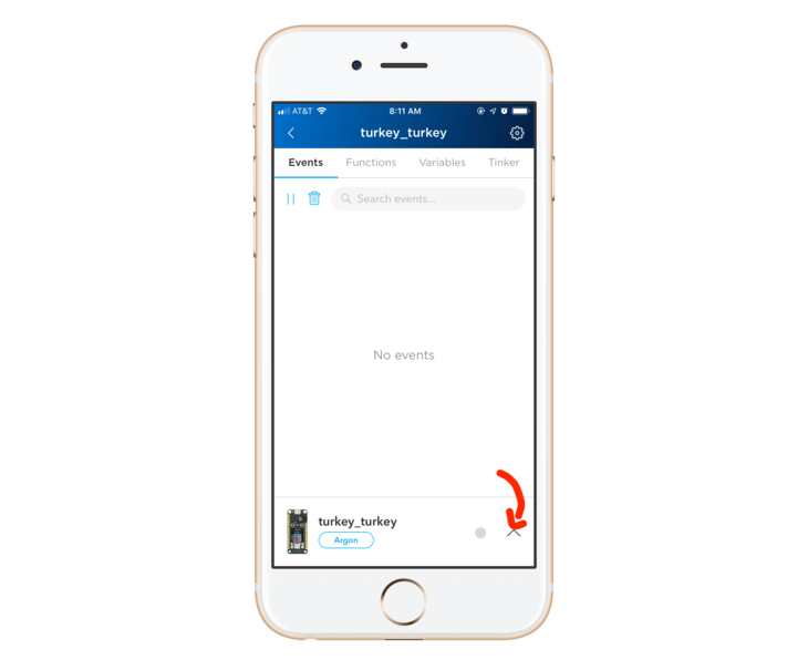 Device status screen location