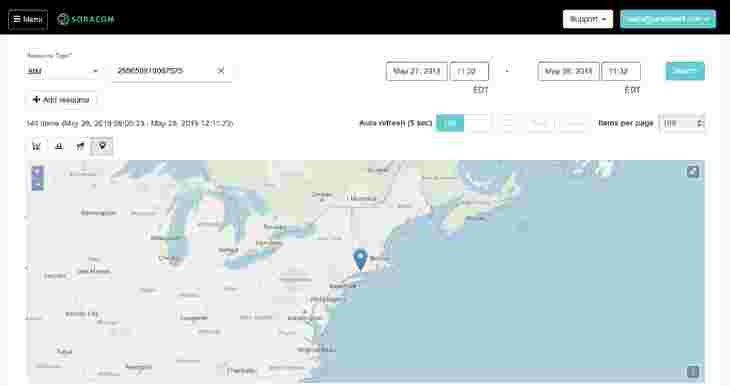 Soracom Harvest GPS Map