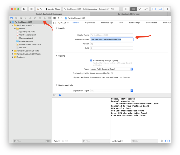 Updating bundle identifier