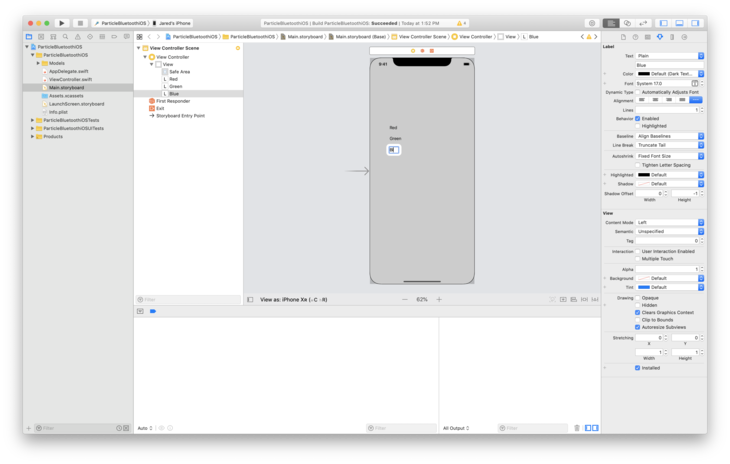 Dragging Labels to Xcode View