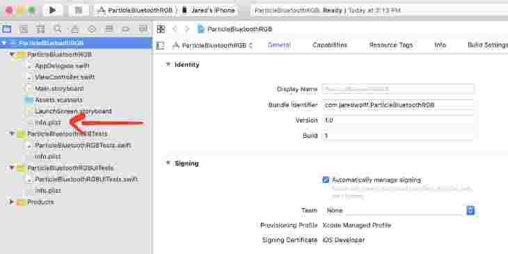 Info.plist in Xcocde